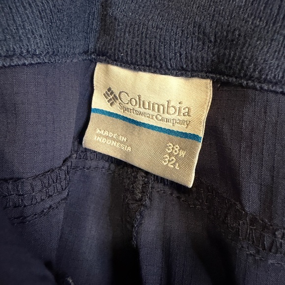 Columbia Navy Outdoor Hiking Pants Men’s 38x32 Lightweight Performance - Picture 6 of 7